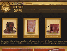 Tablet Screenshot of handmadeleathercraft.com